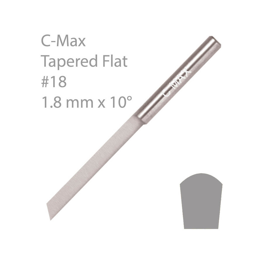 C-MAX® PLAN KONAD GRAVYRSTICKEL, #18, 1,8 MM X 10°