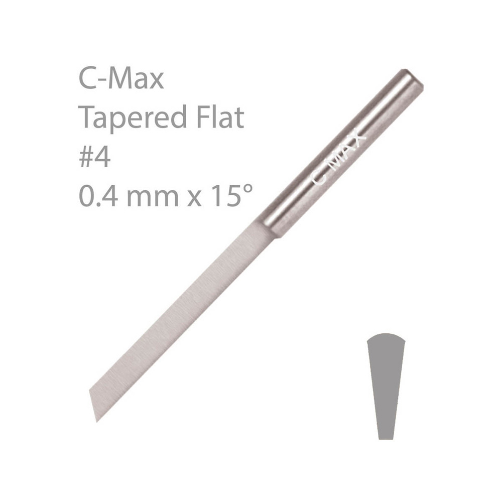 C-MAX® PLAN KONAD GRAVYRSTICKEL, #4, 0,4 MM X 15°