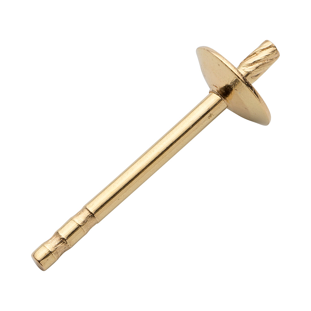 18K STIFT PÄRLSKÅL 4 MM
