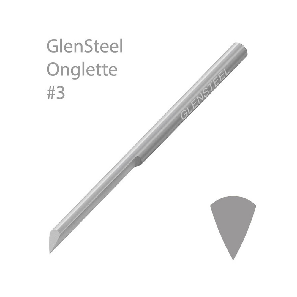 GLENSTEEL® GRAVYRSTICKEL ONGLETTE, #3 ONGLETTE