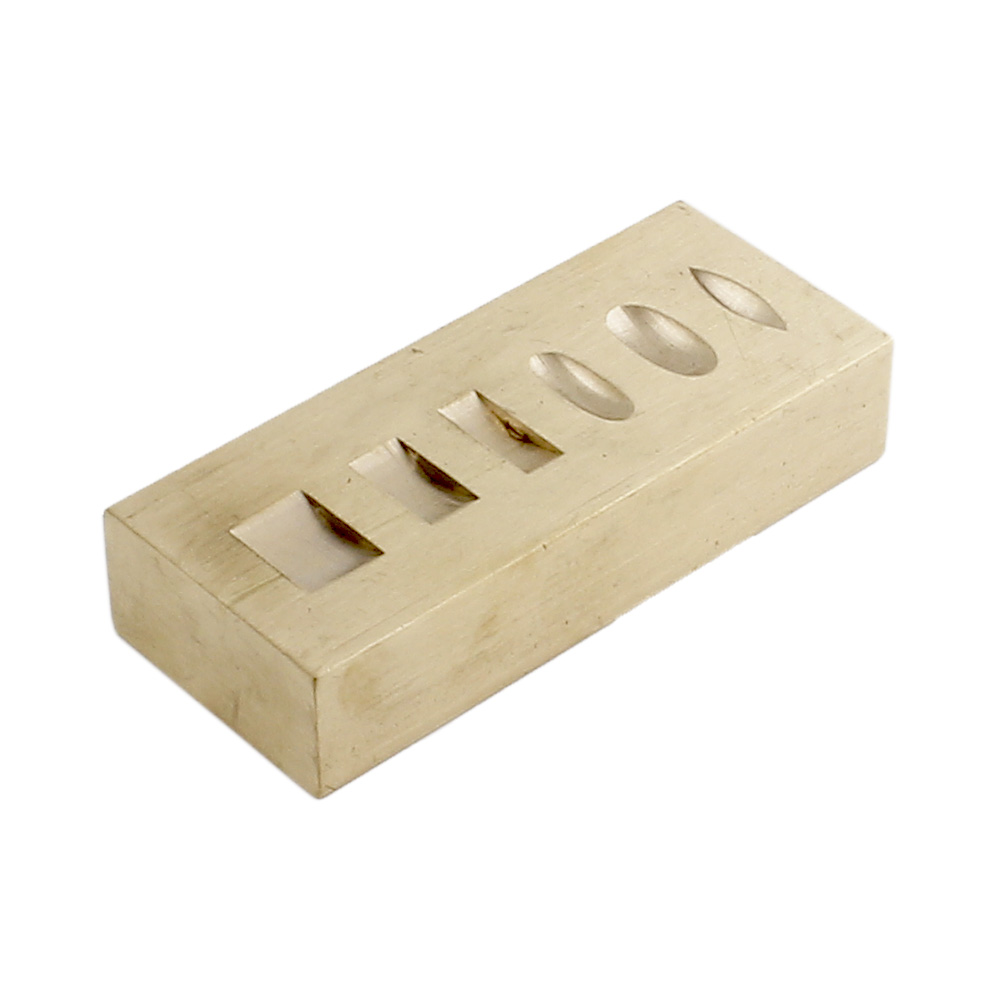 STÄMPLINGSBLOCK MÄSSING 30 X 70 X 17 MM