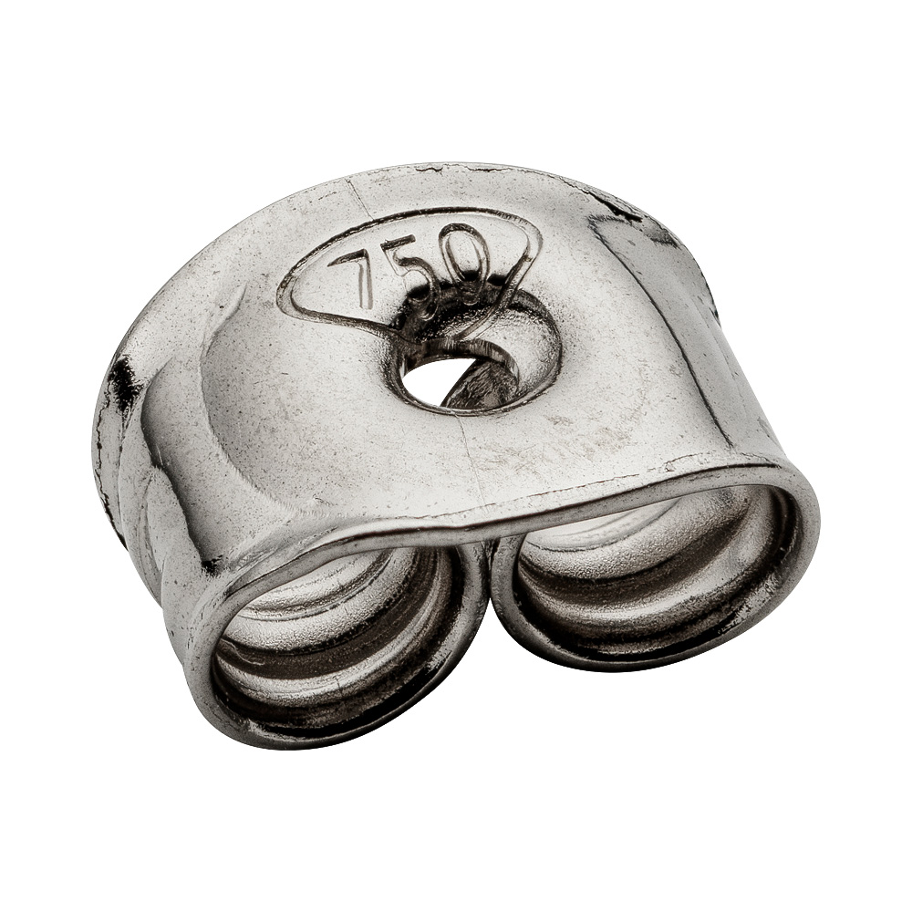 18K VG SNURREBUSS 2-VINGAD 6,5 X 5,0 MM
