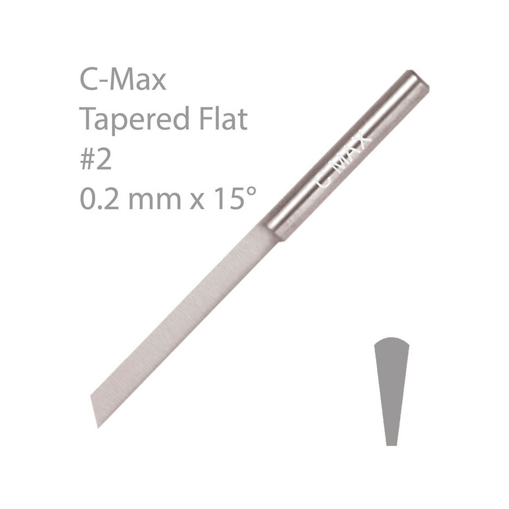 C-MAX® PLAN KONAD GRAVYRSTICKEL, #2, 0,2 MM X 15°