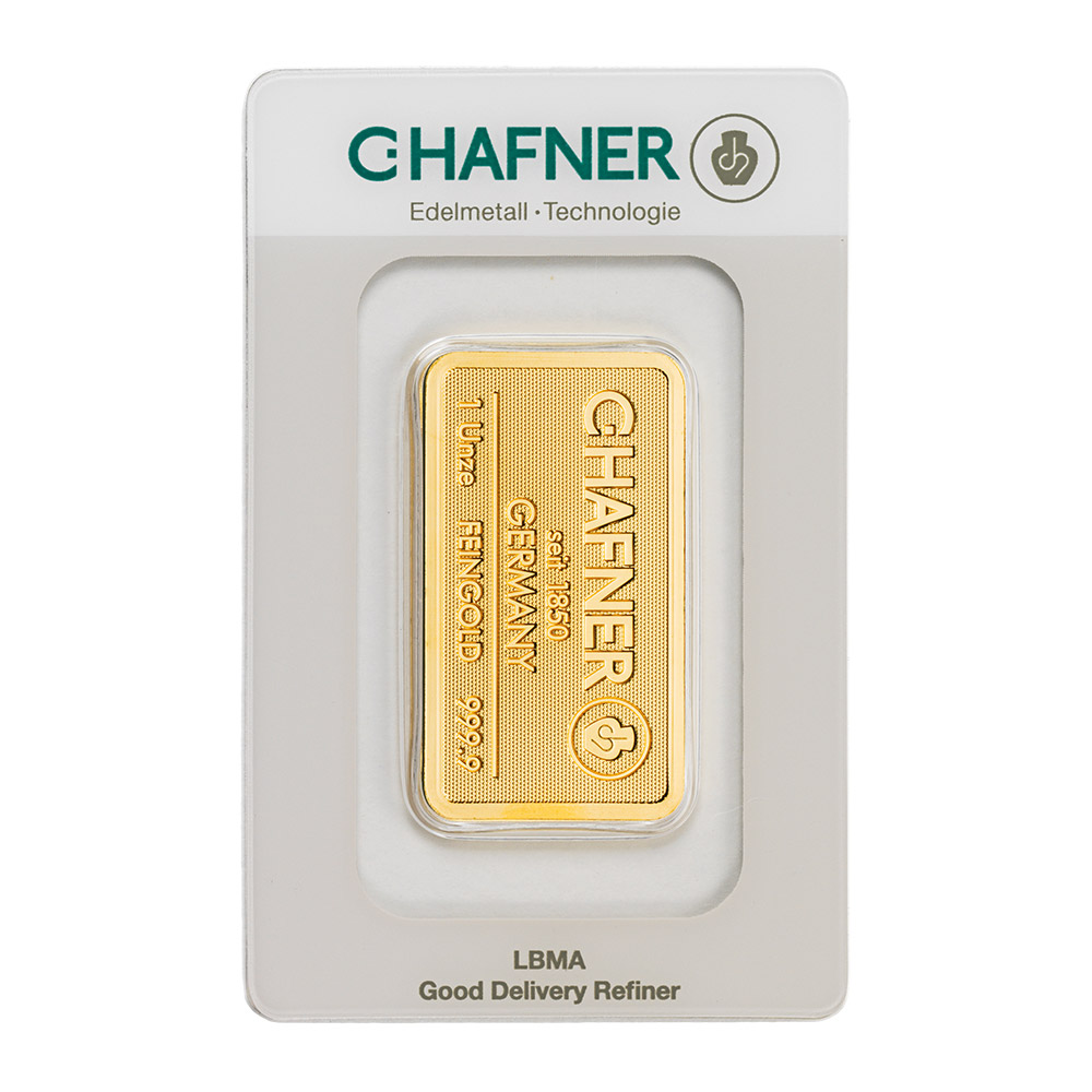 24K GULDTACKA C.HAFNER 1 Oz
