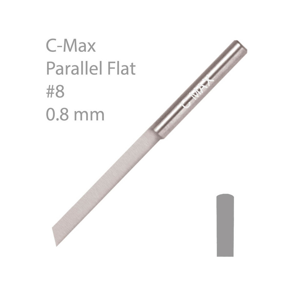 C-MAX® PLAN PARALLELL GRAVYRSTICKEL, 0,8 MM BRED