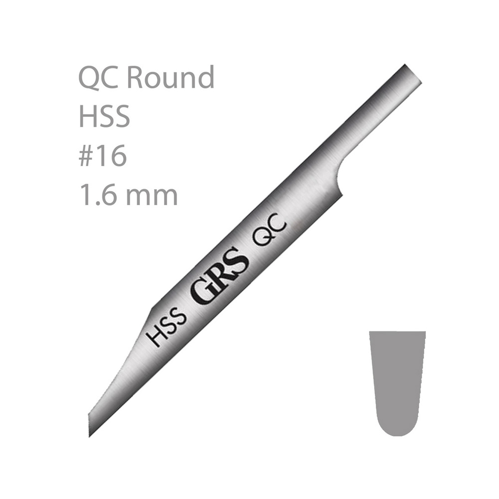 GRAVYRSTICKLAR MED SNABBYTESFUNKTION (QC), GRS, RUND, HSS-STÅL. #16, 1