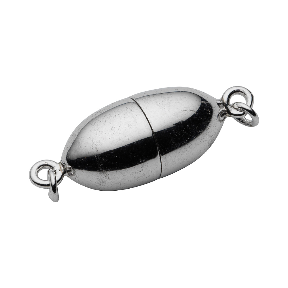 COLLIELÅS OVALT MAGNET SILVER 8 X 15 MM
