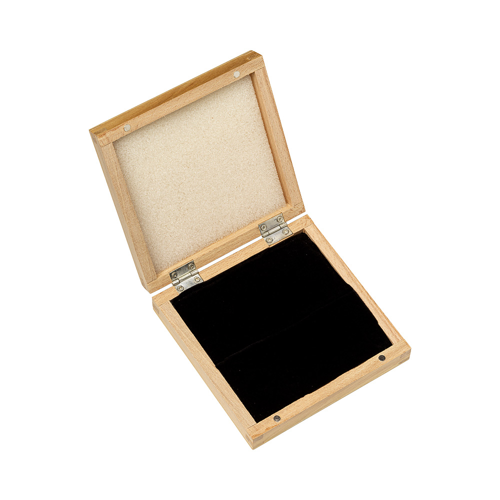 ETUI I LJUST TRÄ FÖR GULDTACKOR 13X13X3,5CM
