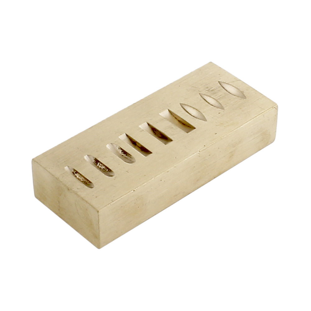 STÄMPLINGSBLOCK MÄSSING 30 X 70 X 17 MM