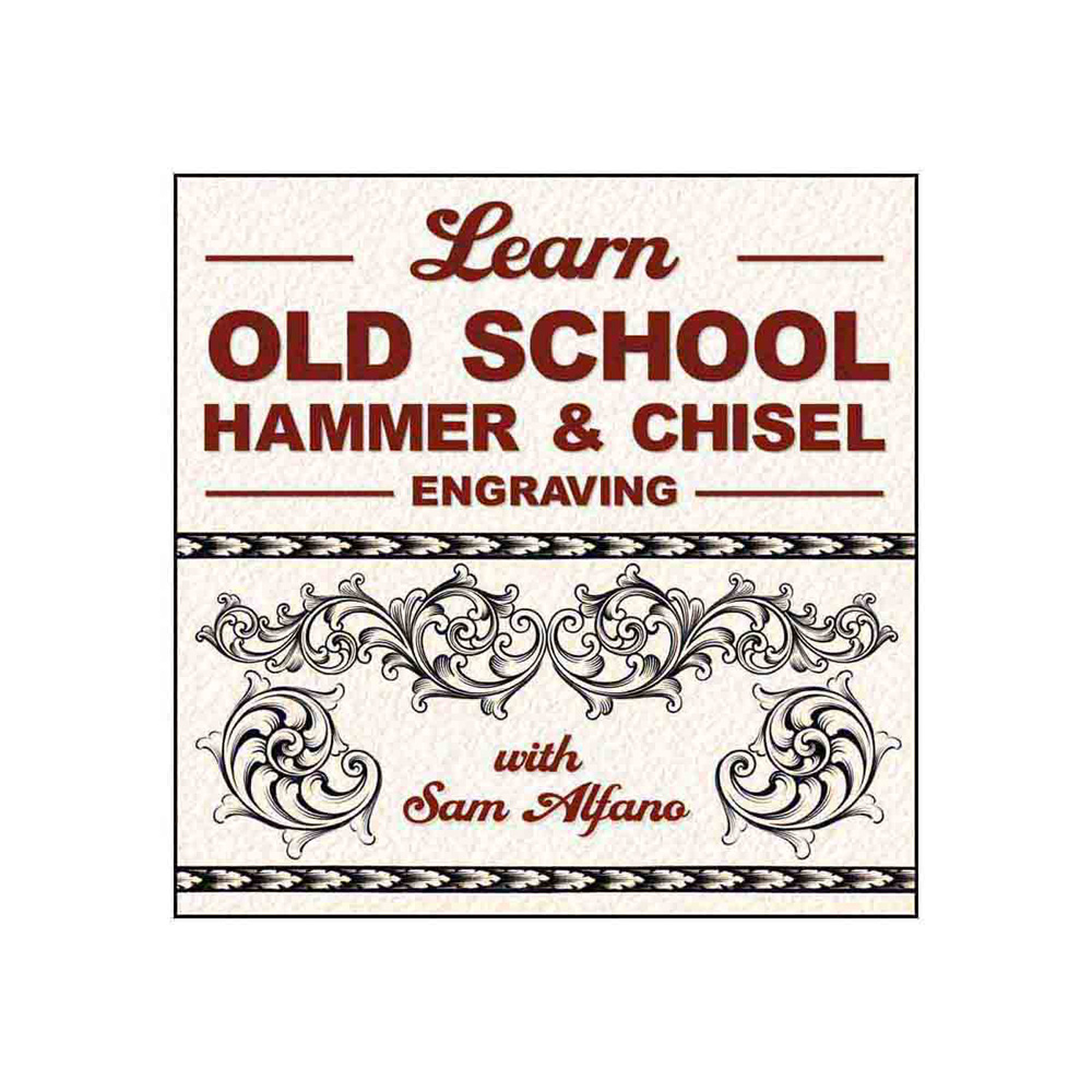 DVD-SKIVAN LEARN OLD SCHOOL HAMMER & CHISEL ENGRAVING