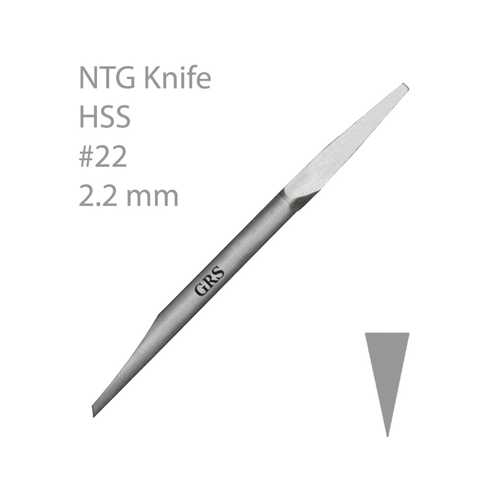 NYA TRADITIONELLA GRAVYRSTICKLAR (NTG), GRS, KNIV, HSS-STÅL. #22, 2.2
