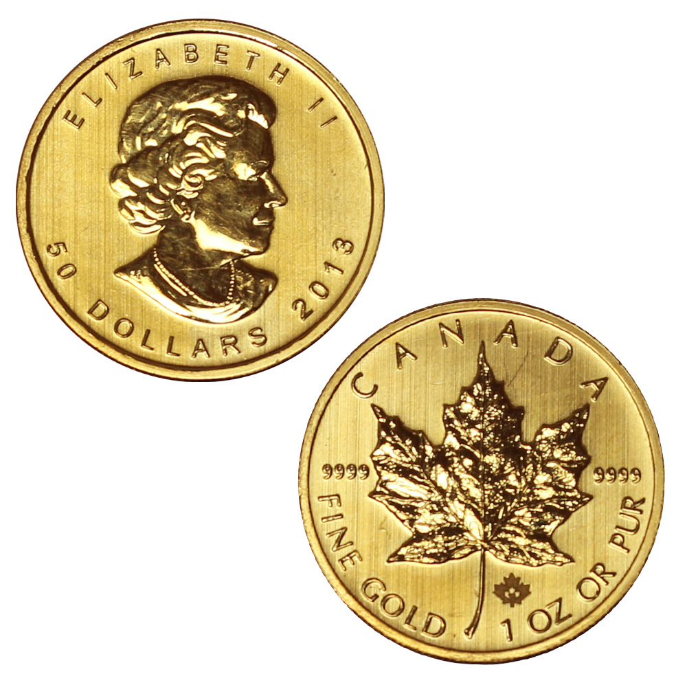 Guldmynt Cirkulerad Maple Leaf 1 Oz