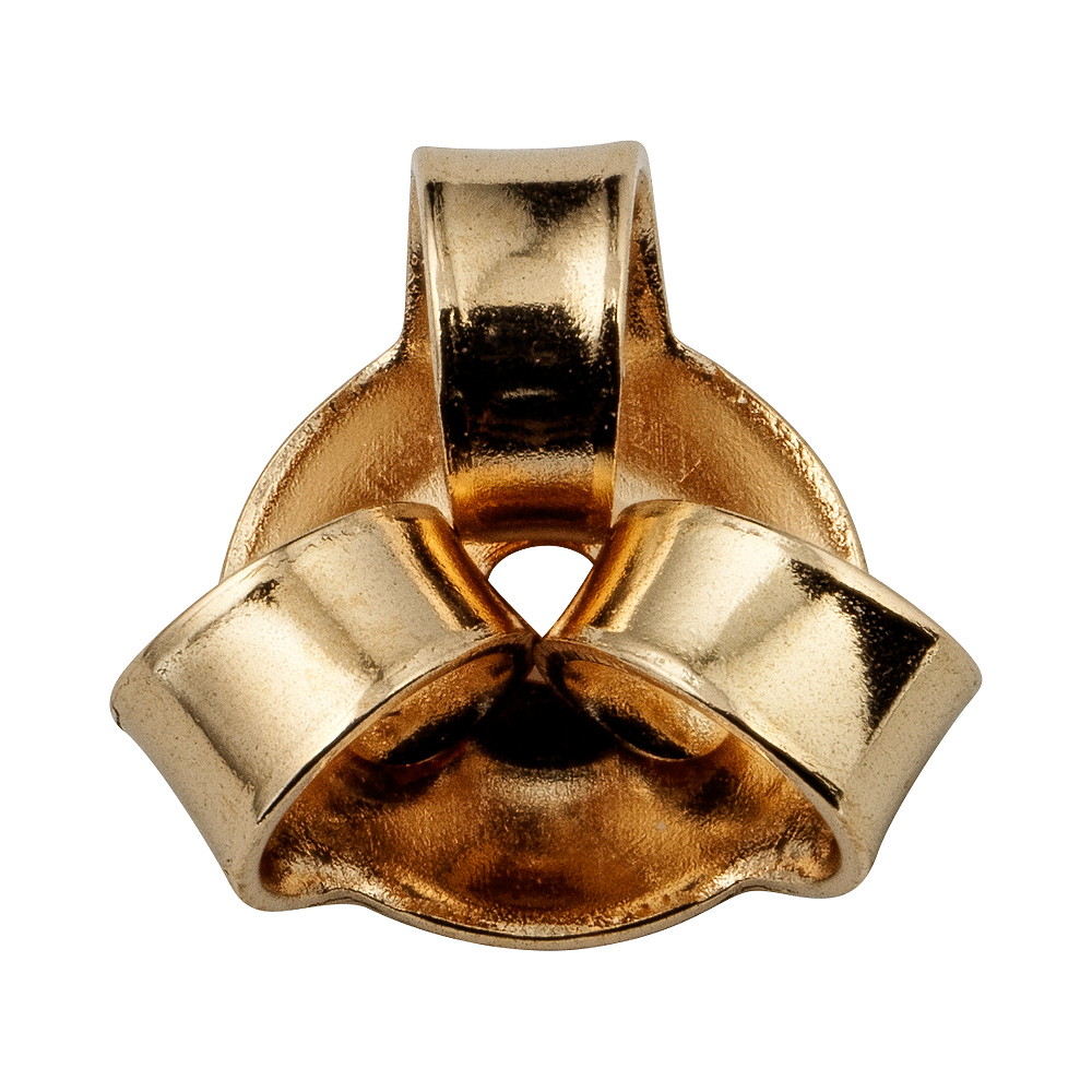 18K EAR NUT 3-WING