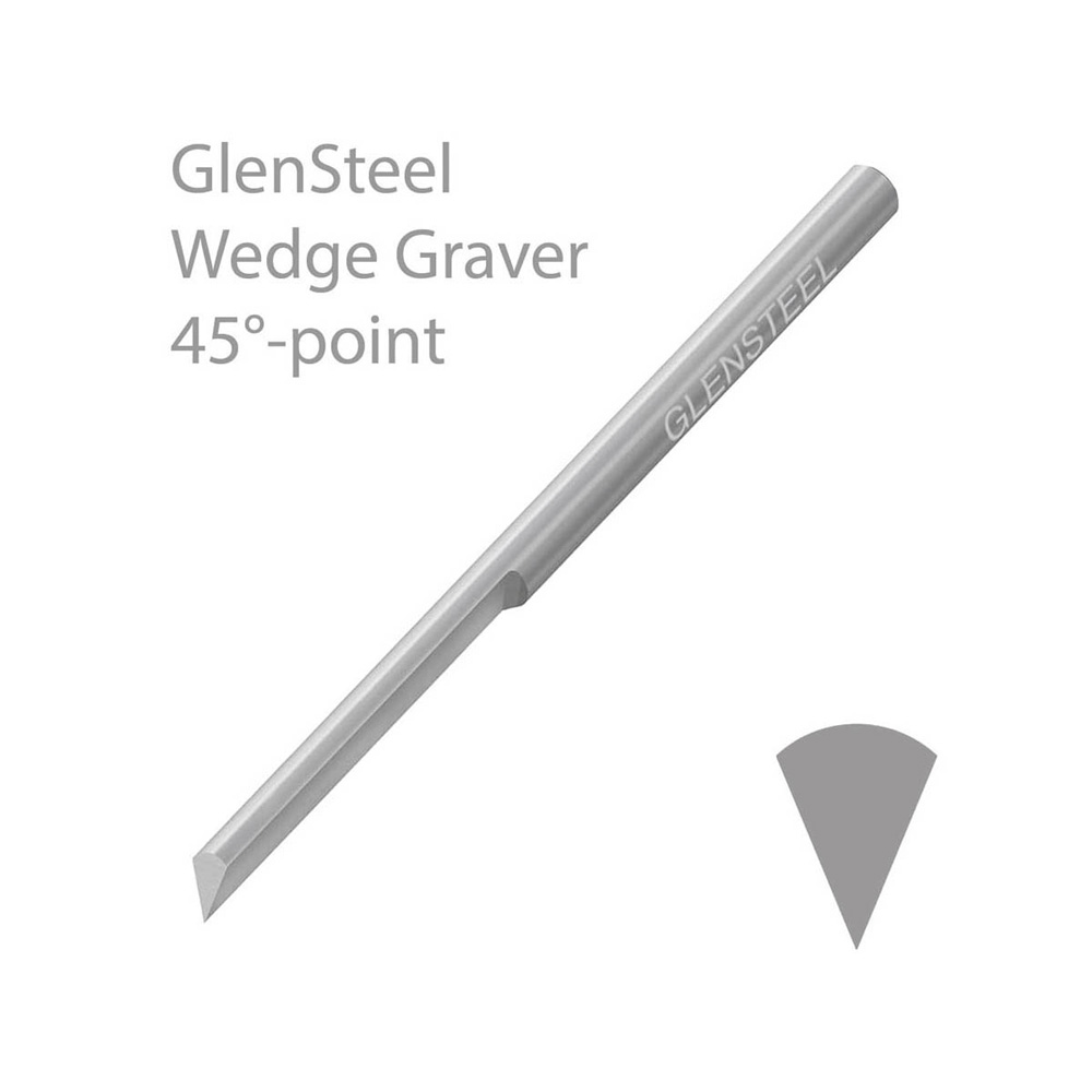 GLENSTEEL® KONISK STICKEL, 45° SPETS