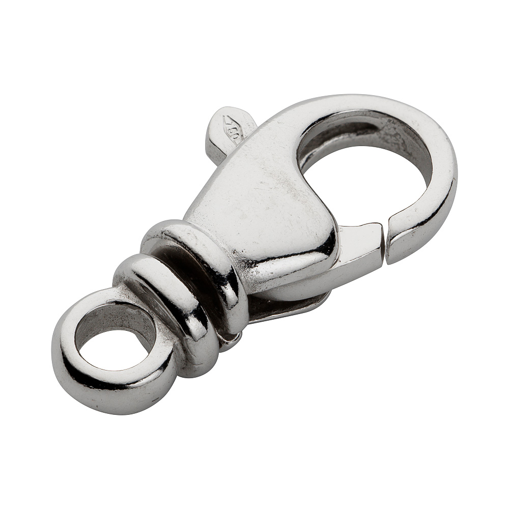 18K VITGULD KARBINHAKE TWIST 18