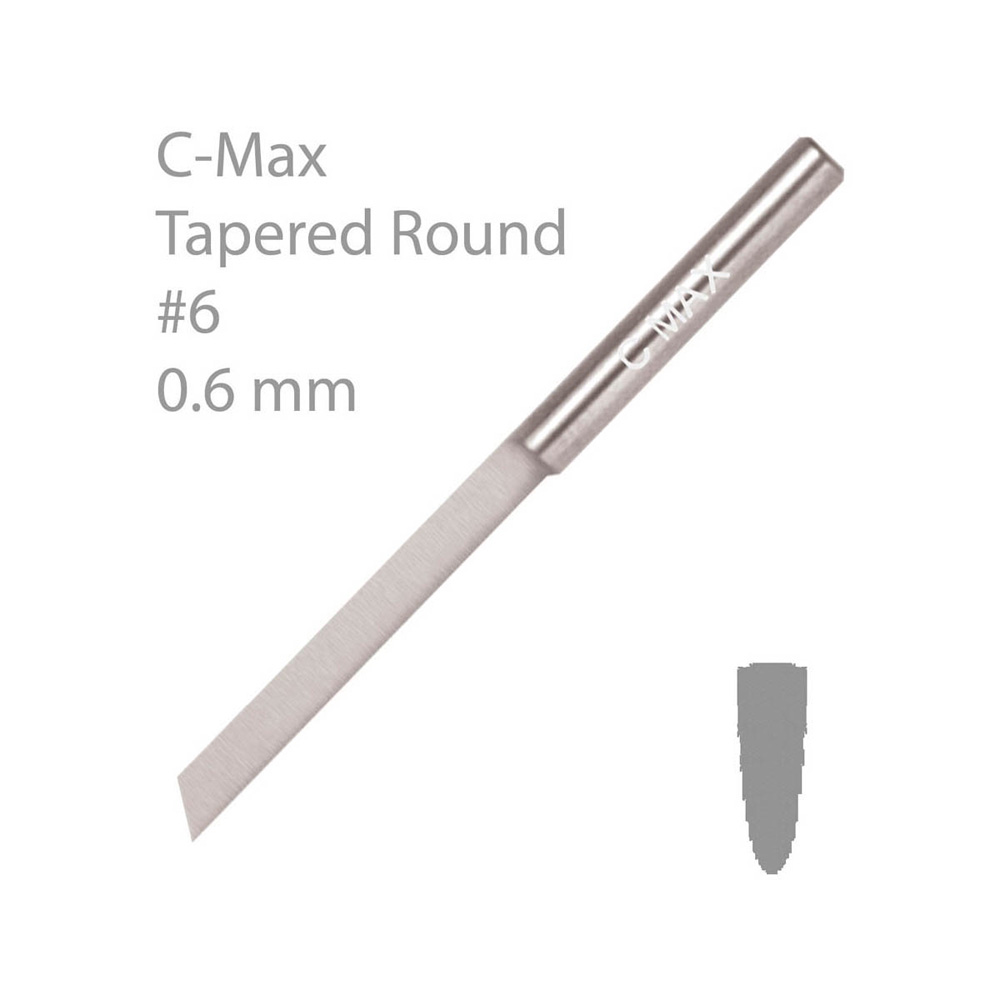 C-MAX® RUND KONAD GRAVYRSTICKEL, #6 Ø 0,6 MM