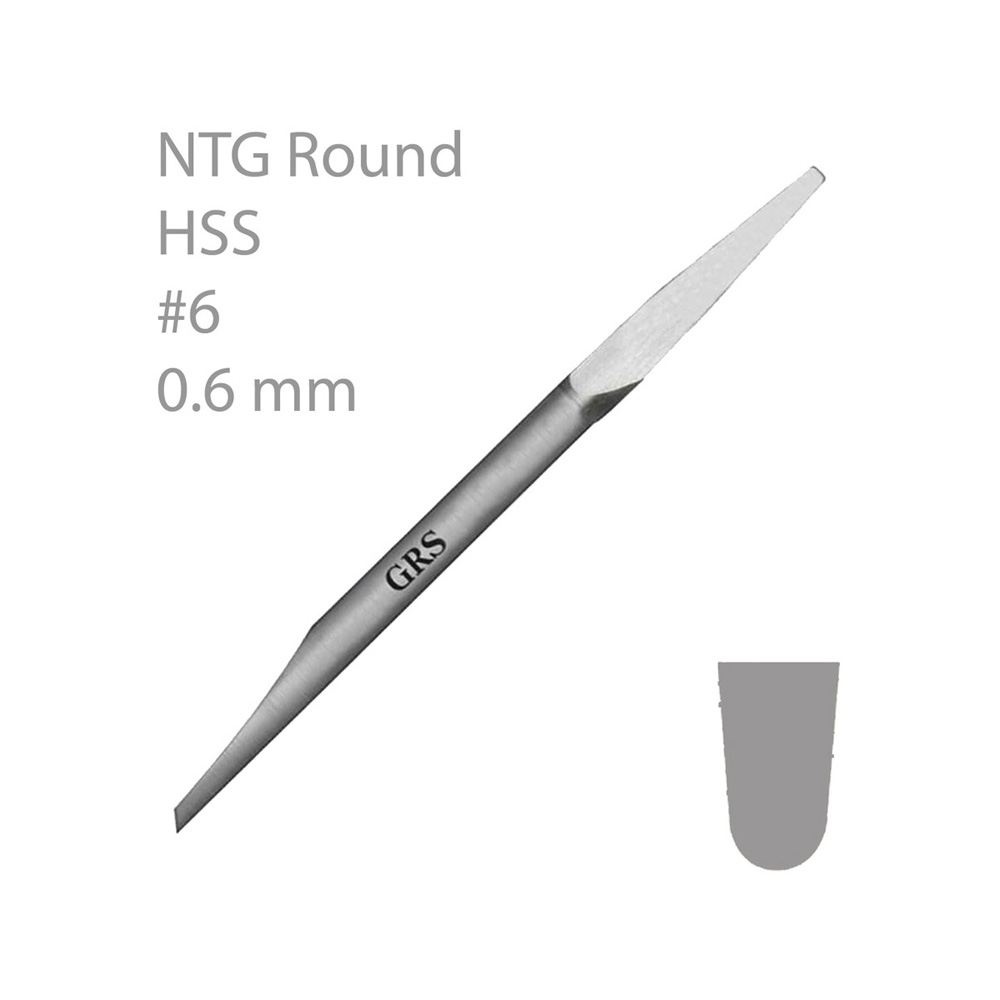 NYA TRADITIONELLA GRAVYRSTICKLAR (NTG), GRS, RUND, HSS-STÅL. #6, 0.6 M