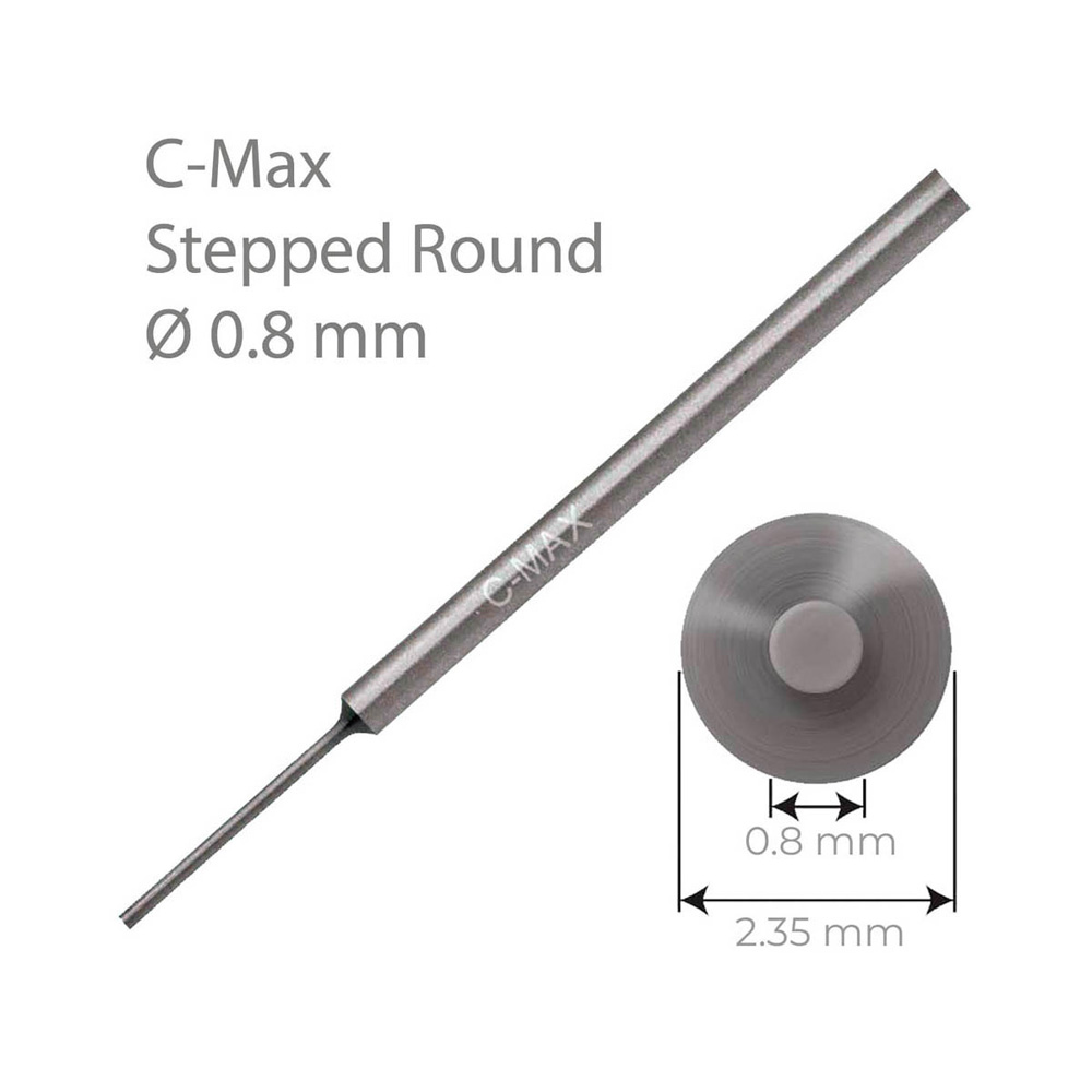 C-MAX® STEGADE RUNDA ÄMNEN, RUNT GRAVERSTICKELÄMNE Ø 0,8 MM VERKTYGSSP