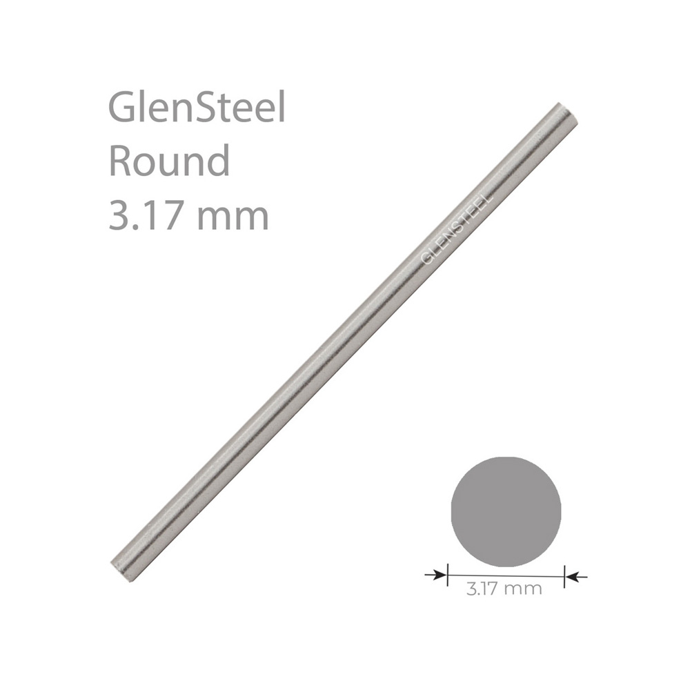 GLENSTEEL® ÄMNEN RUND, 3,17 MM