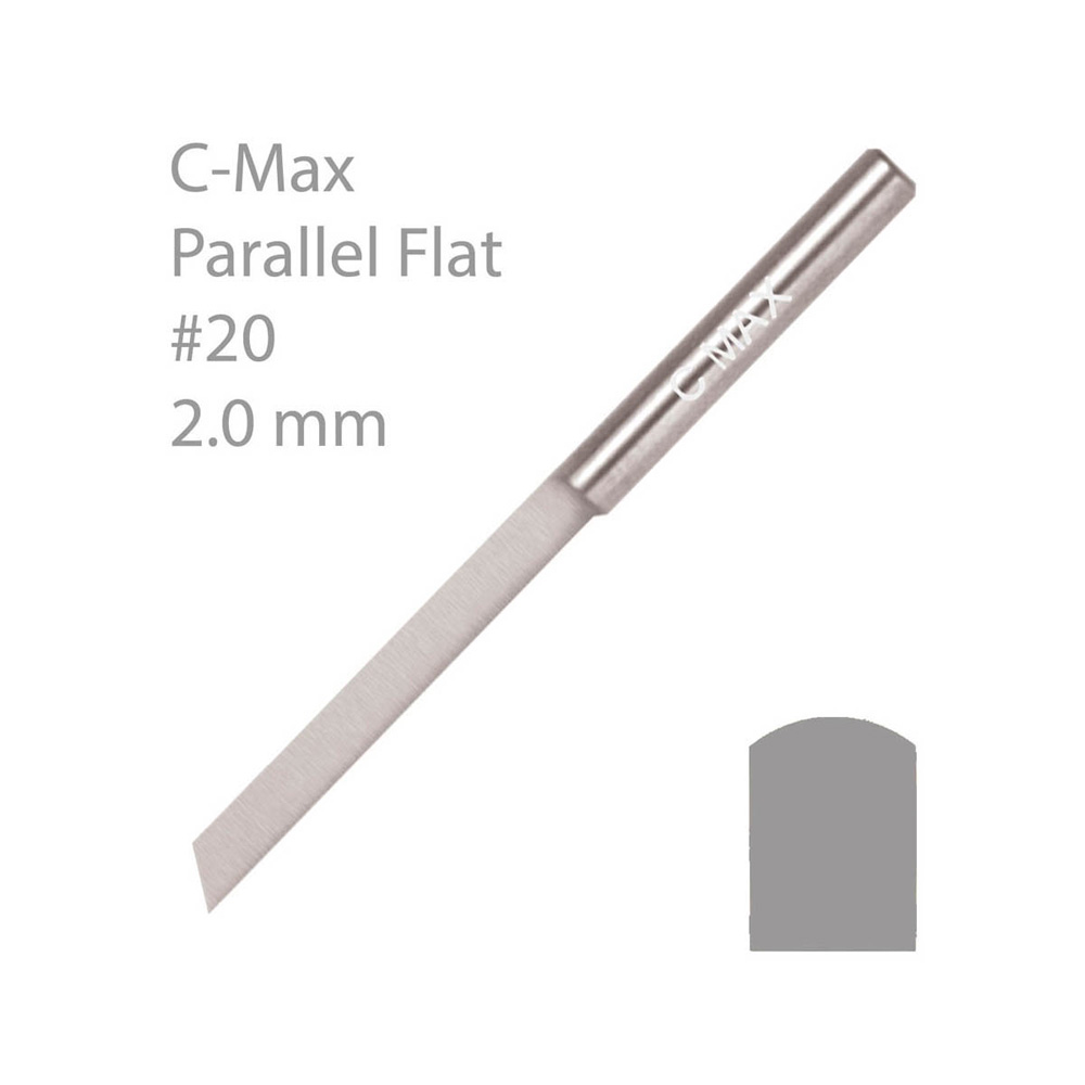C-MAX® PLAN PARALLELL GRAVYRSTICKEL, 2,0 MM BRED