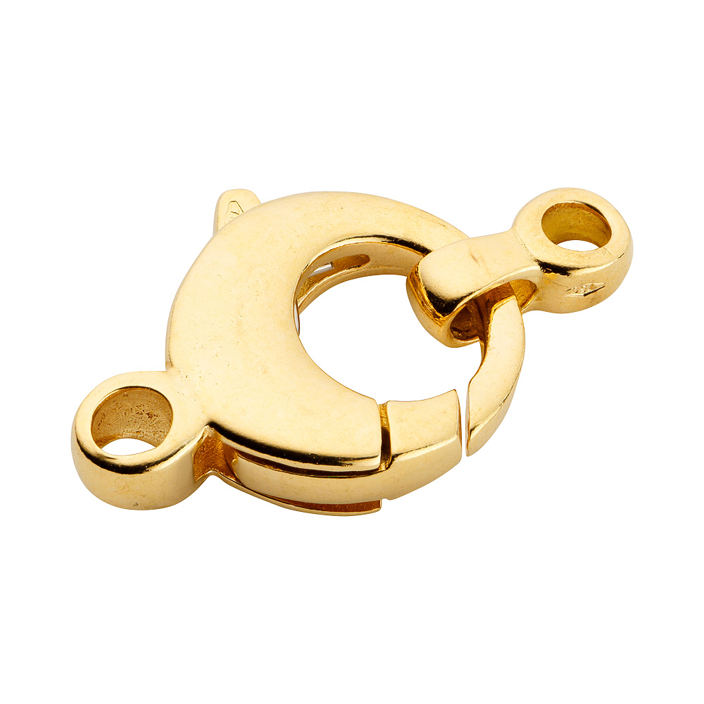 18K SMYCKESLÅS RUND 12 MM