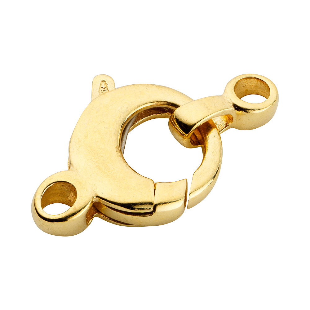 18K SMYCKESLÅS RUND 10 MM