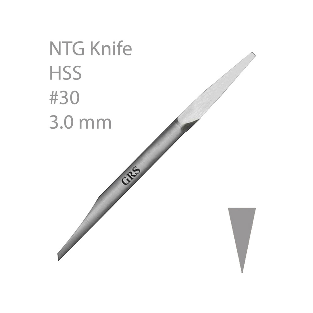 NYA TRADITIONELLA GRAVYRSTICKLAR (NTG), GRS, KNIV, HSS-STÅL. #30, 3.0