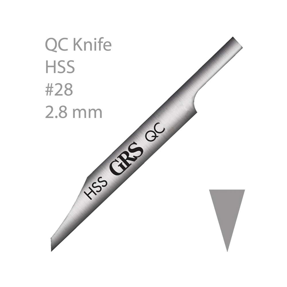 GRAVYRSTICKLAR MED SNABBYTESFUNKTION (QC), GRS, KNIV, HSS-STÅL. #28, 2