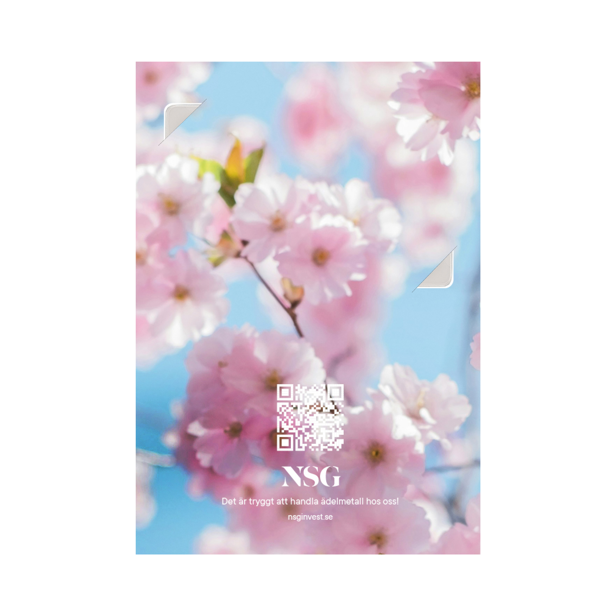 24K GOLD BAR C.HAFNER 1 G + SLEEVE CHERRY BLOSSOMS