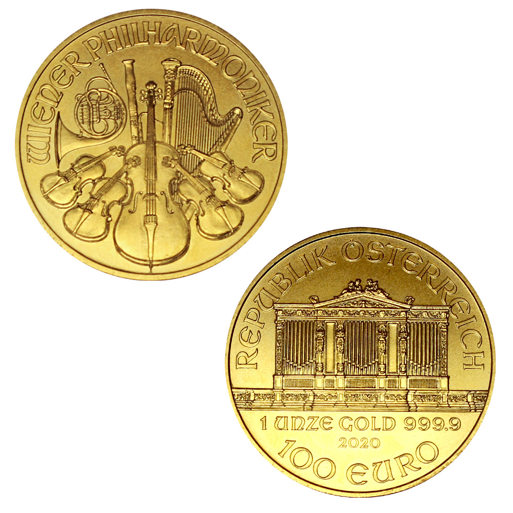  Guldmynt Cirkulerad Philharmoniker 1 Oz 