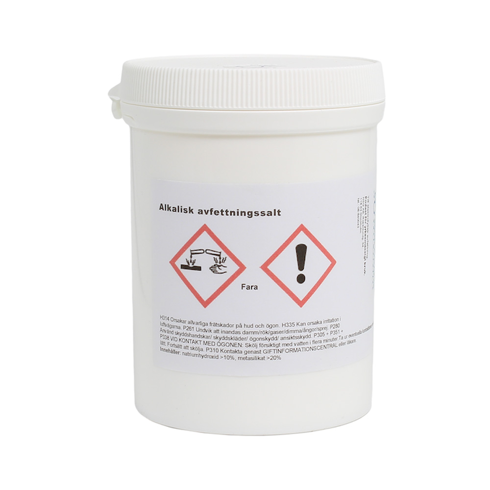 ALKALISK AVFETTNING 500 G (FARLIGT GODS)